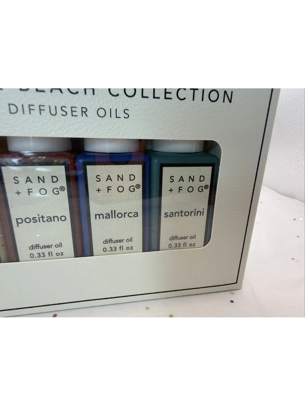 SAND + FOG European Beach Collection Diffuser Oil Set 4 Pack Amalfi Positano